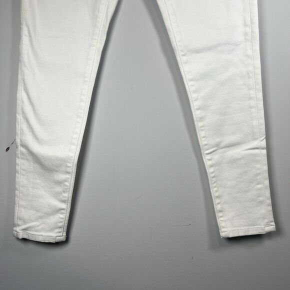 Banana Republic Premium Denim mid-rise skinny White, Women's 27 NWOT - Picture 2 of 5